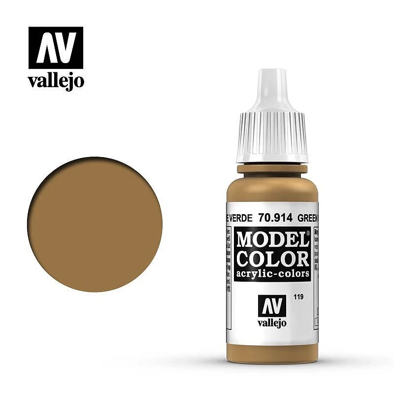 AV水性漆 Model Color 模型色彩 Green Ochre 偏綠赭色