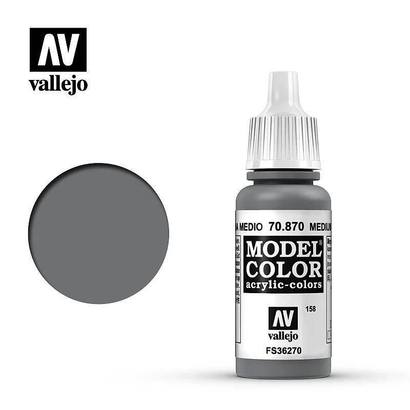 AV水性漆 Model Color 模型色彩 Medium Sea Grey 中階海灰色