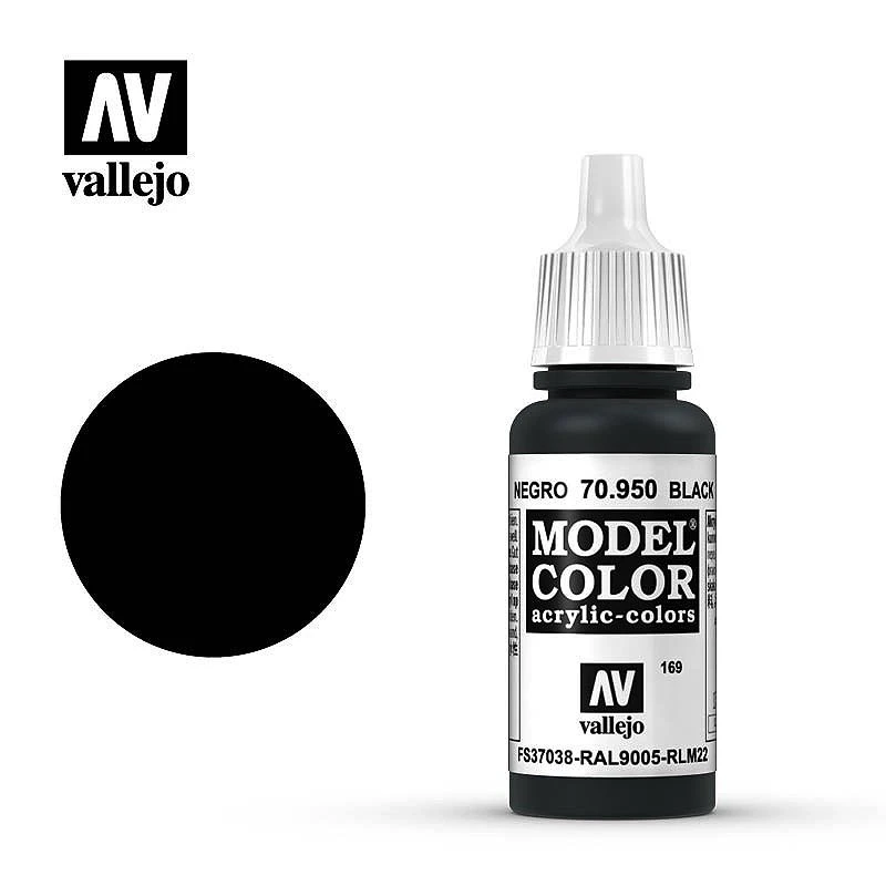 AV水性漆 Model Color 模型色彩 Black 黑色