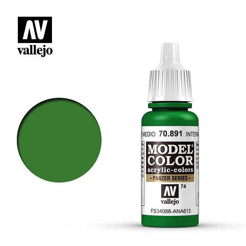 AV水性漆 Model Color 模型色彩  Intermediate Green 中階綠色