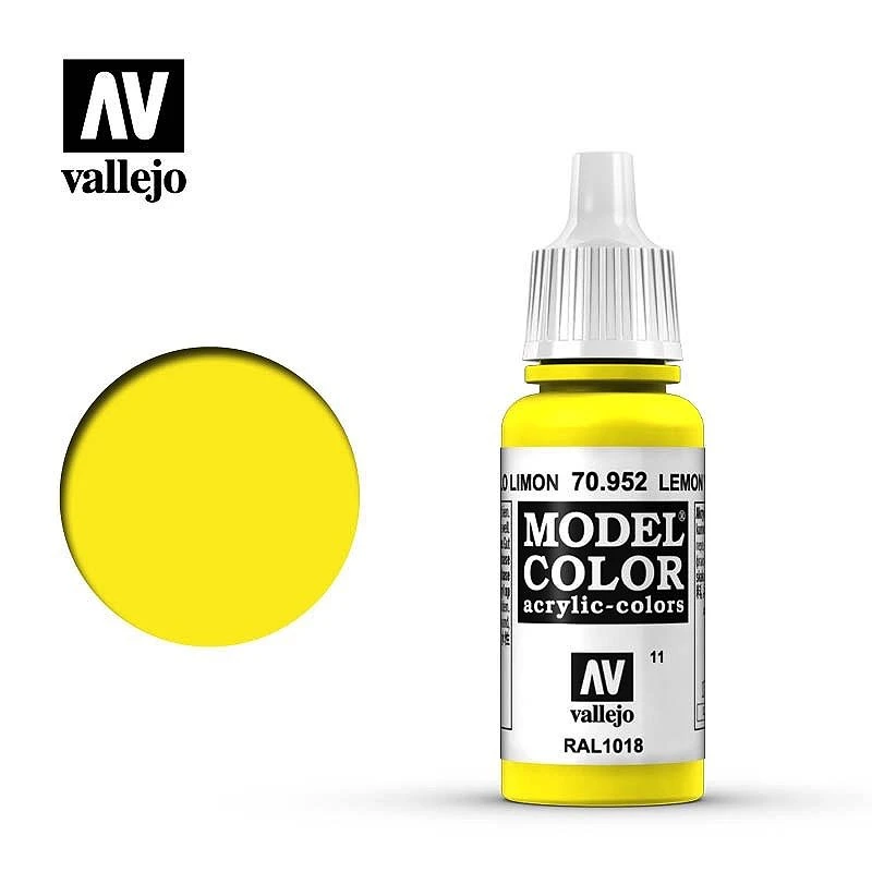 AV水性漆 Model Color 模型色彩Lemon Yellow檸檬黃色