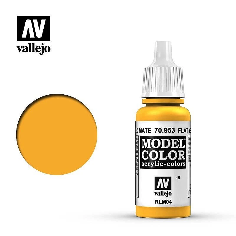 AV水性漆 Model Color 模型色彩 Flat Yellow 平光黃色