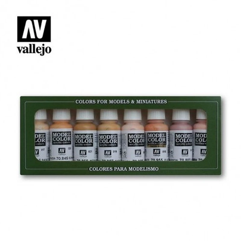 AV水性漆 Model color 模型色彩 臉&膚色套組