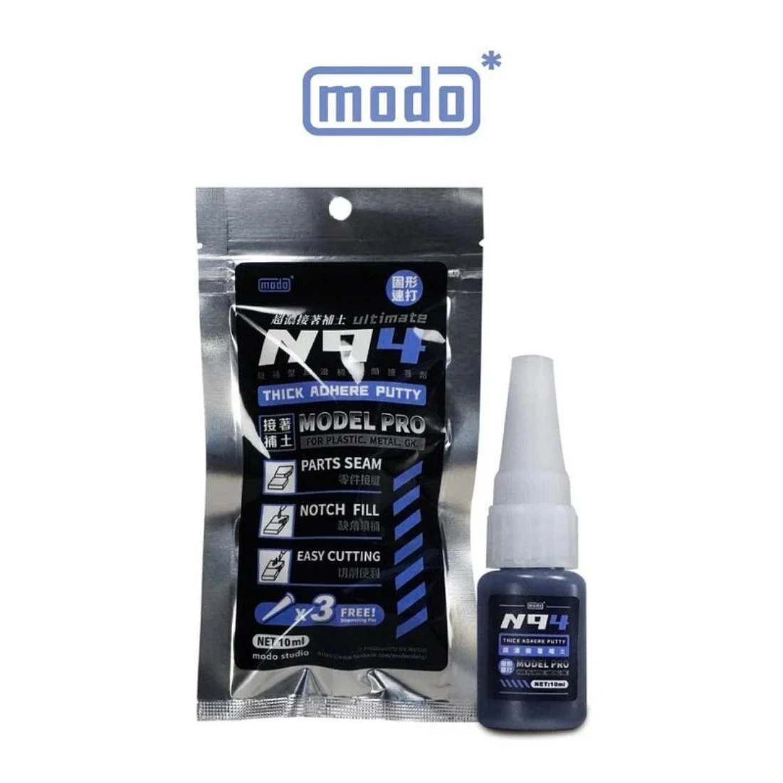 摩多製漆所 MODO N94 黑色超濃接補土 超濃瞬間膠 10g
