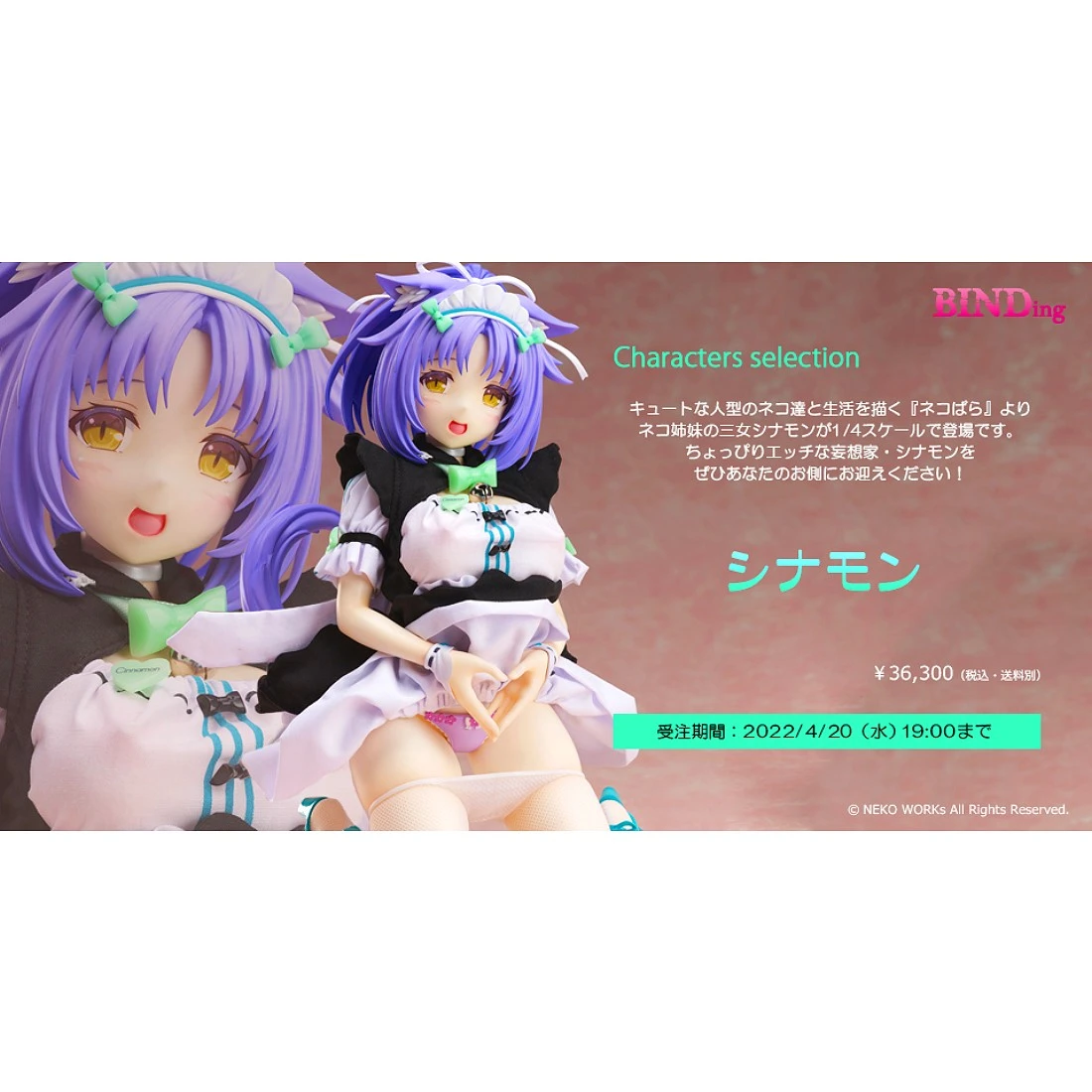 特價 代理版 Native限定 BINDing 1/4 貓娘樂園 Nekopara 桂