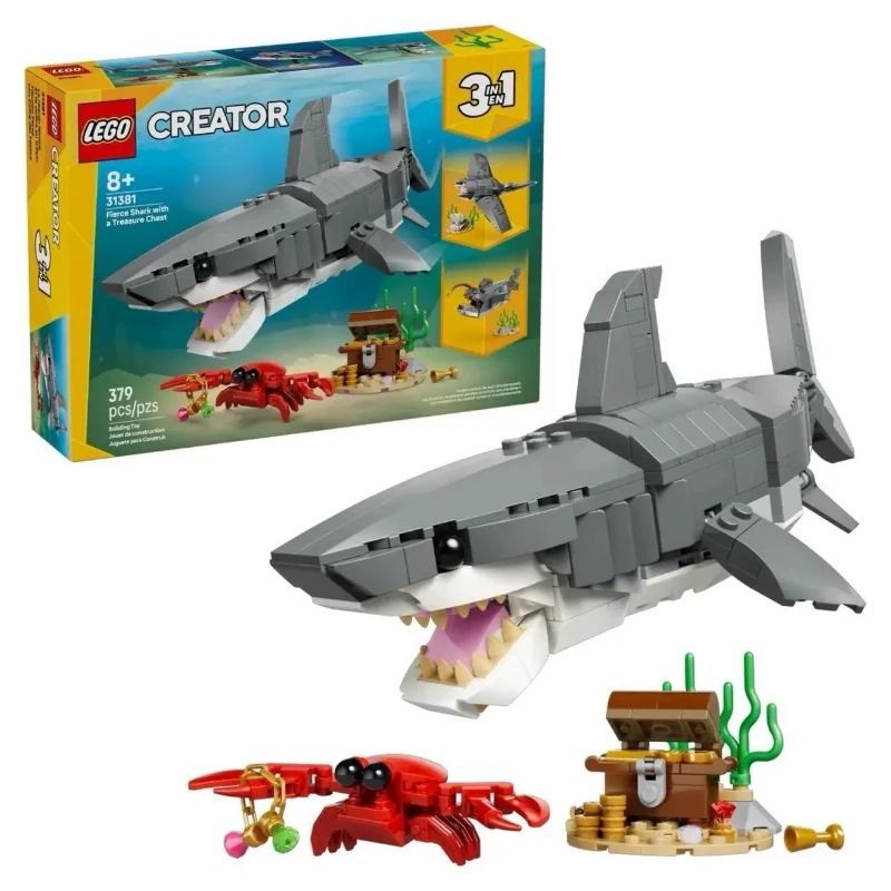 Lego 樂高 Creator 創意大師 31381 凶猛鯊魚和寶箱