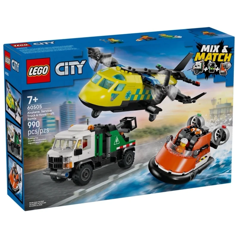 Lego 樂高 City 城市 60505  飛機、作業車和氣墊船混搭套裝