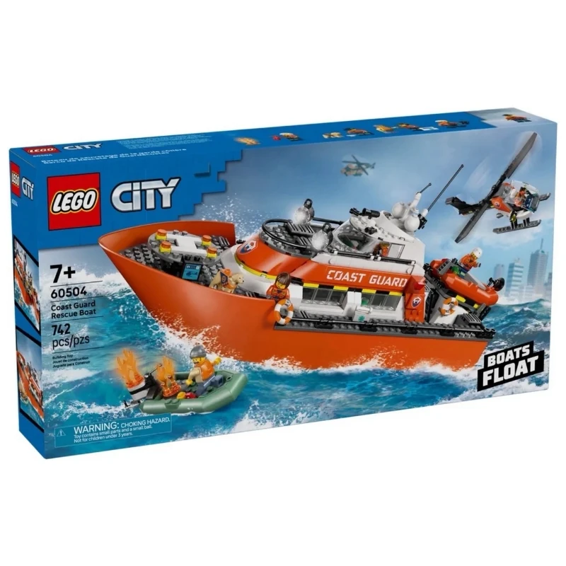 Lego 樂高 City 城市 60504  海岸巡防隊救援船和直升機