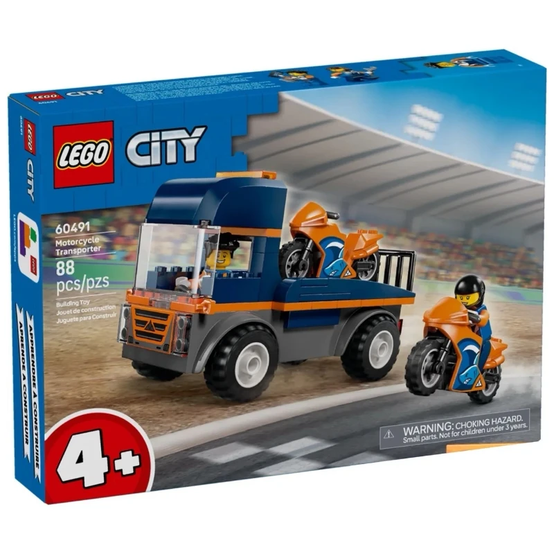 Lego 樂高 City 城市 60491  摩托車運輸車