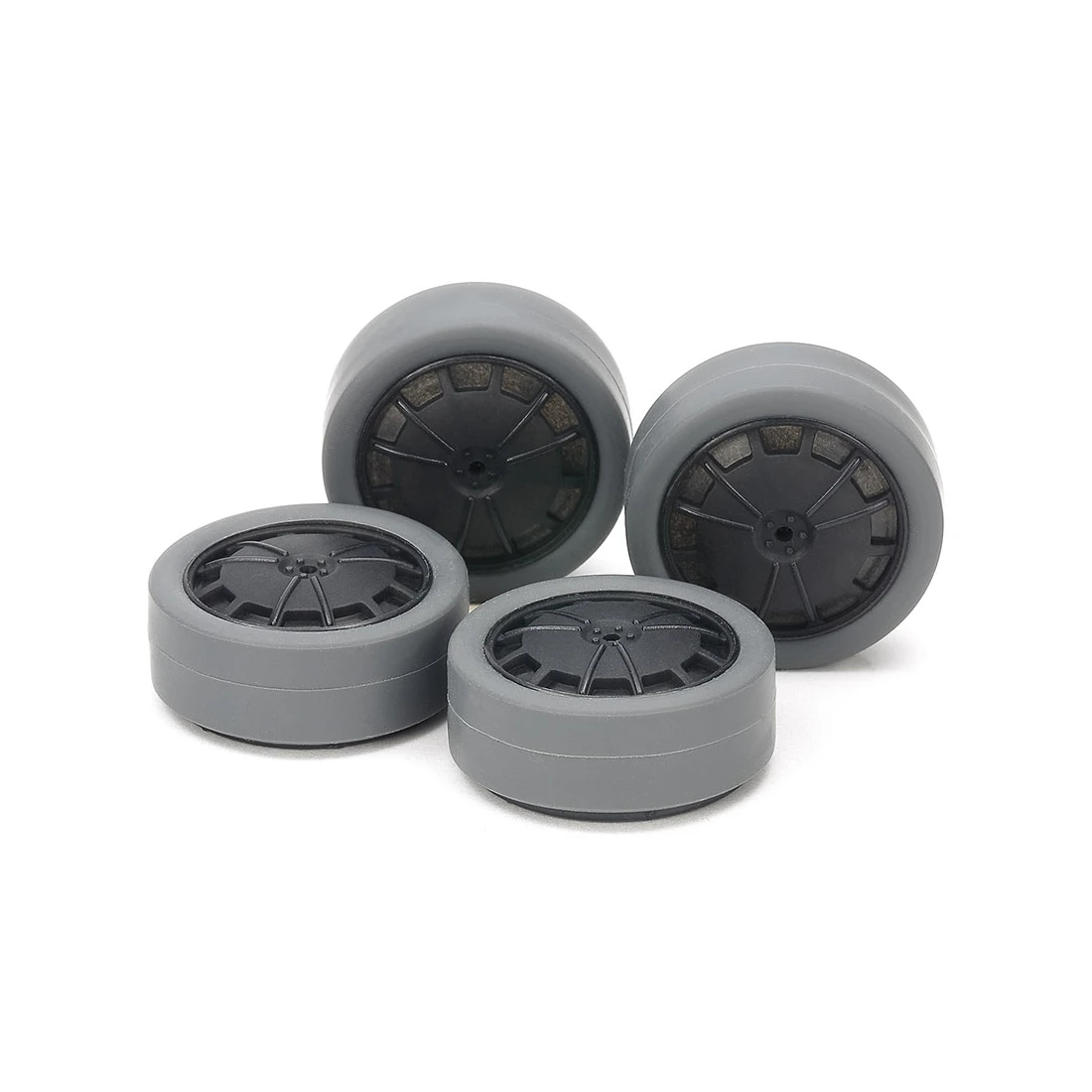 Tamiya 15545 混碳中徑框+灰色胎 CARBON 26mm 灰色輪胎 (交貨期3~5天)