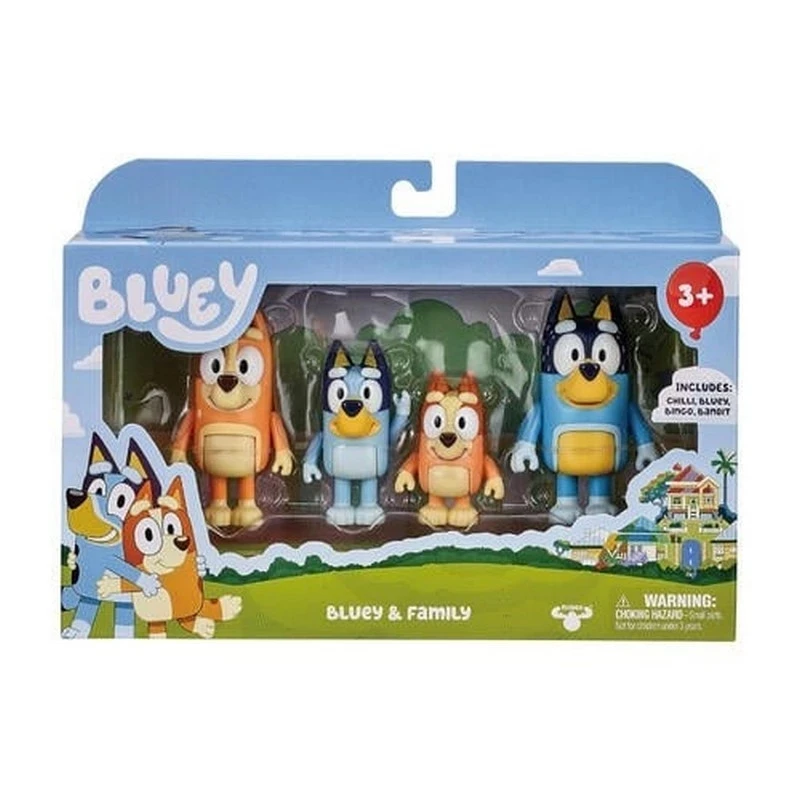 BLUEY 妙妙犬布麗 四人人偶組 家庭成員 廚房版