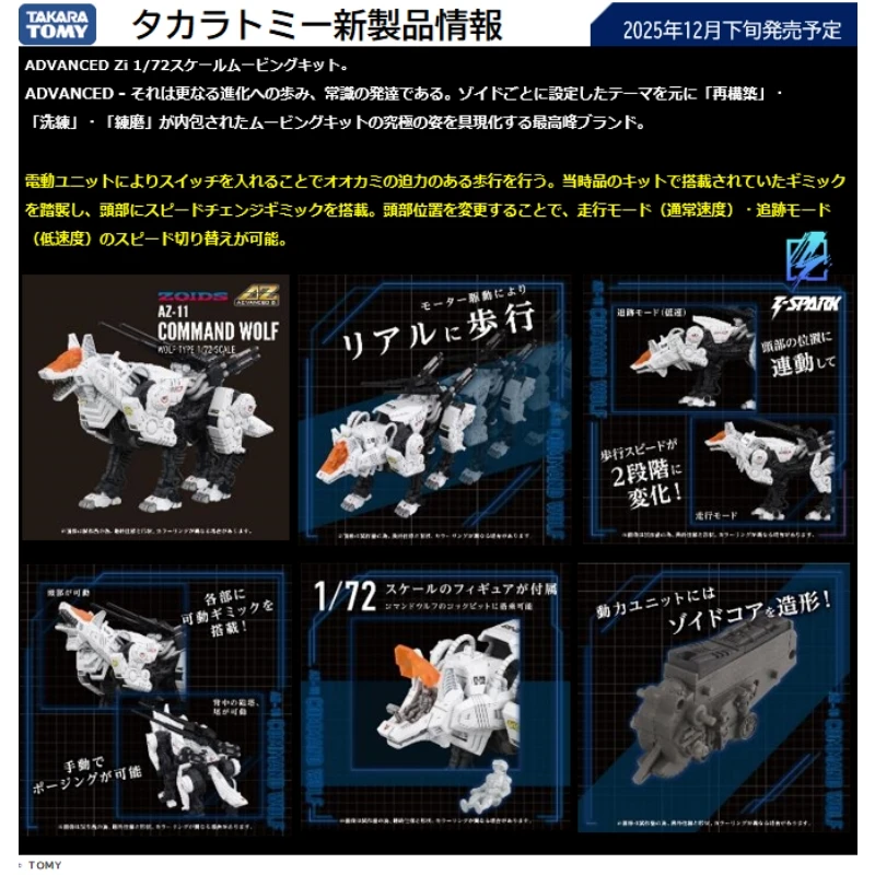TakaraTomy 1/72 ZOIDS 洛伊德 AZ-11 機動奔狼