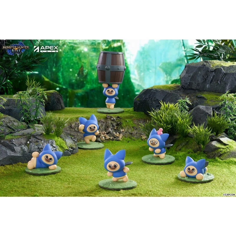 APEX 盒玩 魔物獵人 艾露貓 一中盒6入