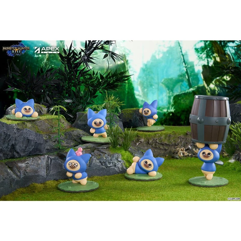 APEX 盒玩 魔物獵人 艾露貓 一中盒6入