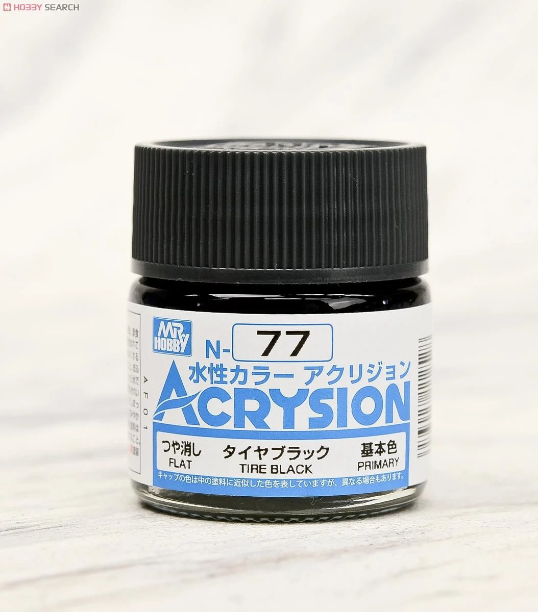 GUNZE 郡氏 GSI 新水性漆 鑽石黑色 N77 10ml