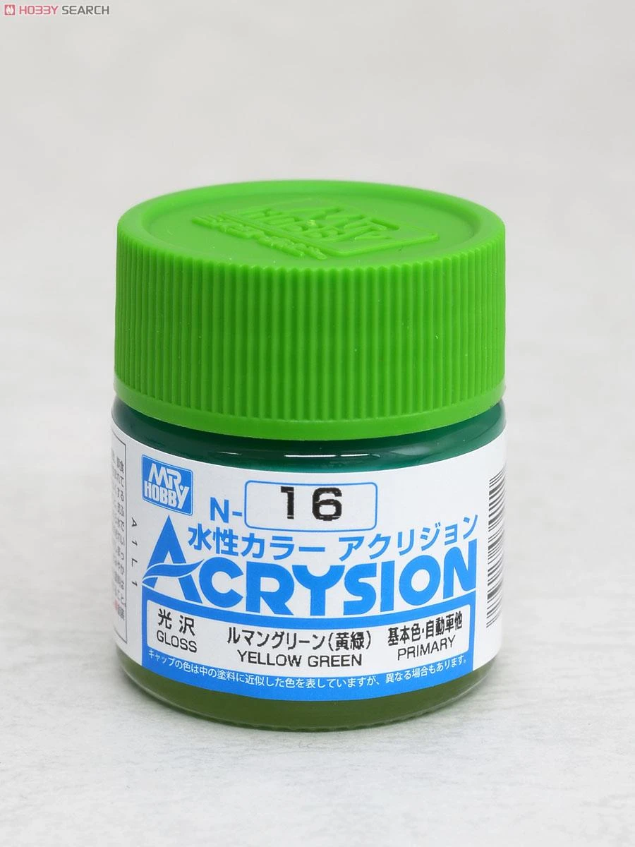 GUNZE 郡氏 GSI 新水性漆 黃綠色 N16 10ml