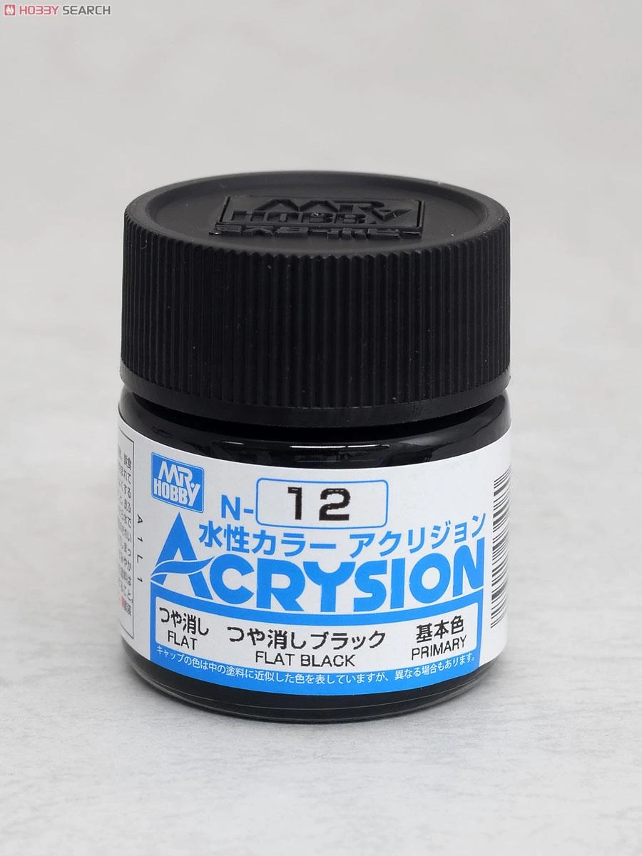 GUNZE 郡氏 GSI 新水性漆 消光黑色 N12 10ml