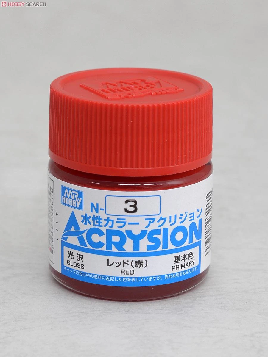 GUNZE 郡氏 GSI 新水性漆 紅色 N03 10ml