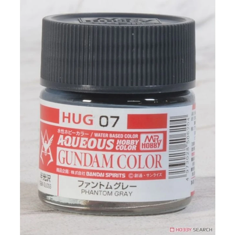 GUNZE 郡氏 GSI 水性漆 Char 鋼彈專用 幻影灰色 半光澤 HUG07 10ML