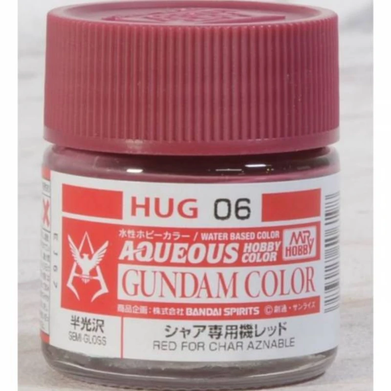GUNZE 郡氏 GSI 水性漆 Char 鋼彈專用 紅色 半光澤 HUG06 10ML