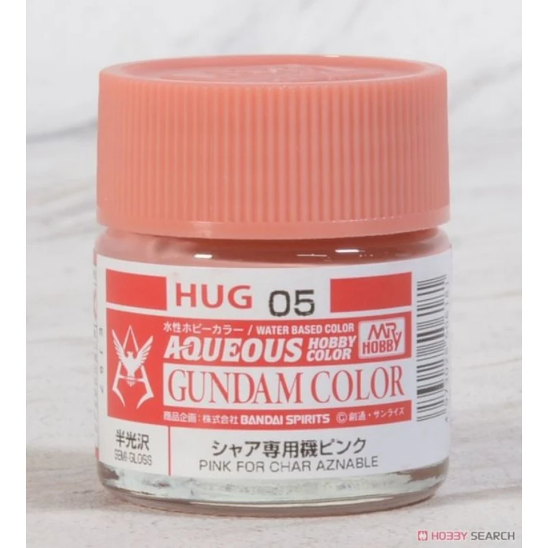 GUNZE 郡氏 GSI 水性漆 Char 鋼彈專用 粉紅色 半光澤 HUG05 10ML