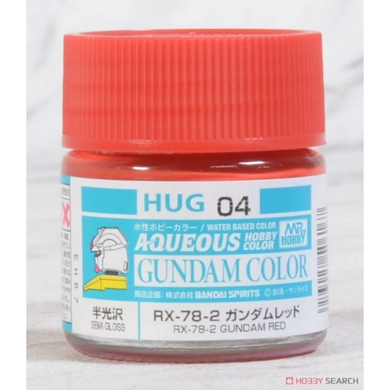 GUNZE 郡氏 GSI 水性漆 RX-78-2 鋼彈專用 紅色 半光澤 HUG04 10ML