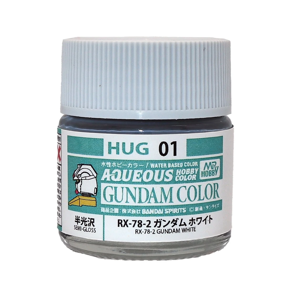 GUNZE 郡氏 GSI 水性漆 RX-78-2 鋼彈專用 白色 半光澤 HUG01 10ML