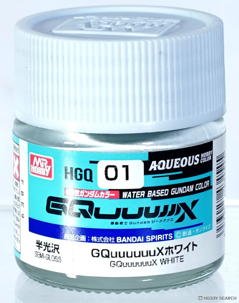 GUNZE 郡氏 GSI 水性漆 鋼彈專用 白色 半光澤 HGQ01 10ML