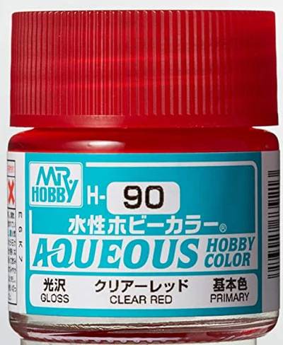 GUNZE 郡氏 GSI 新水性漆 透明紅色 H90 10ML