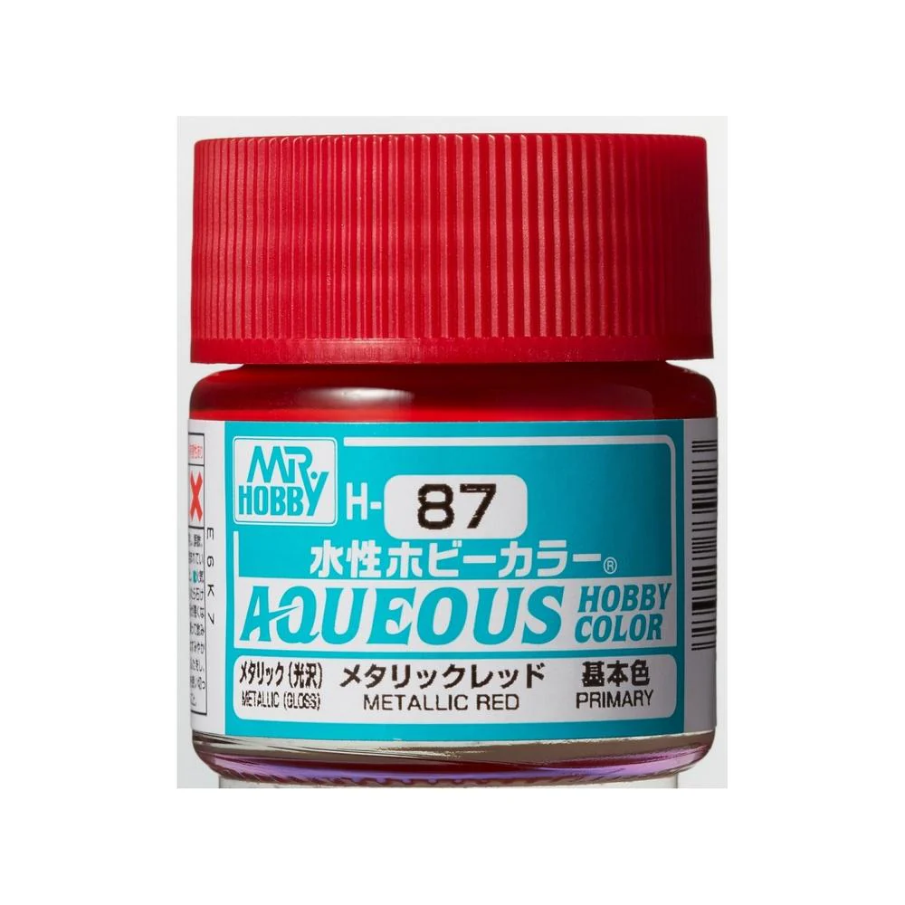 GUNZE 郡氏 GSI 新水性漆 金屬紅色 H87 10ML