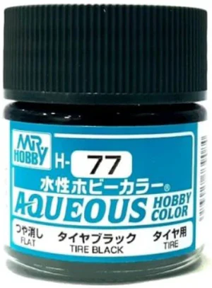 GUNZE 郡氏 GSI 新水性漆 消光輪胎黑色 H77 10ML