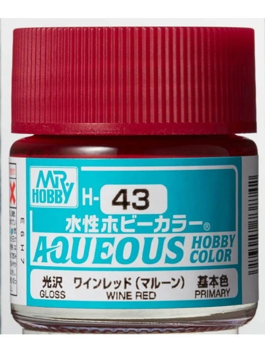 GUNZE 郡氏 GSI 新水性漆 酒紅色 H43 10ML