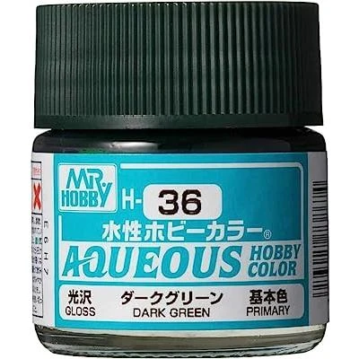 GUNZE 郡氏 GSI 新水性漆 深綠色 H36 10ML