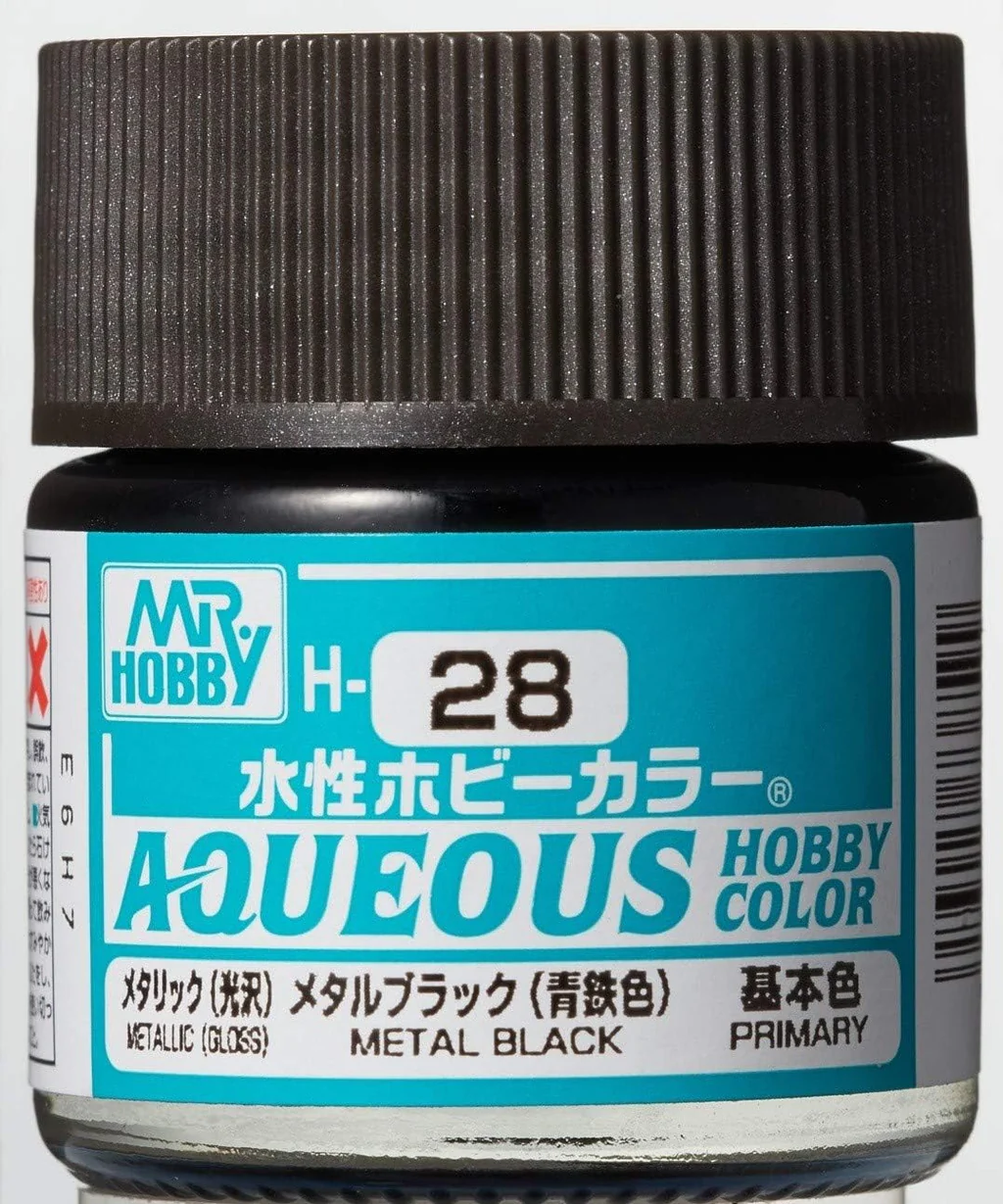 GUNZE 郡氏 GSI 新水性漆 金屬黑色 H28 10ML