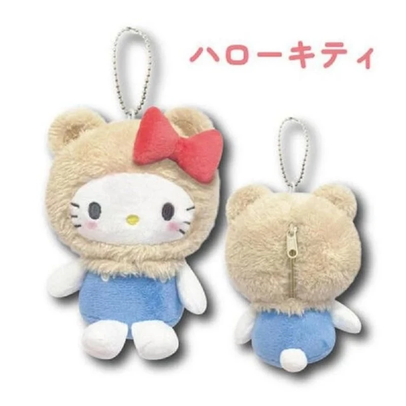 Sanrio 三麗鷗 熊系列 凱蒂貓 絨毛玩偶 零錢包吊飾