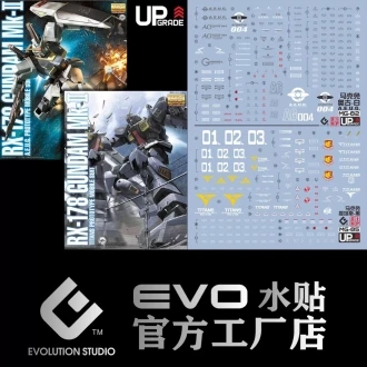 EVO水貼 MG 1/100 MK-II Ver.2.0 幽谷仕樣+迪坦斯仕樣 螢光水貼