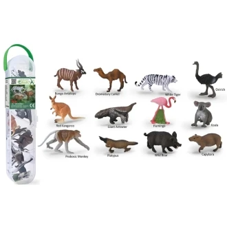 CollectA 動物模型 盒裝迷你野生動物禮盒 12入
