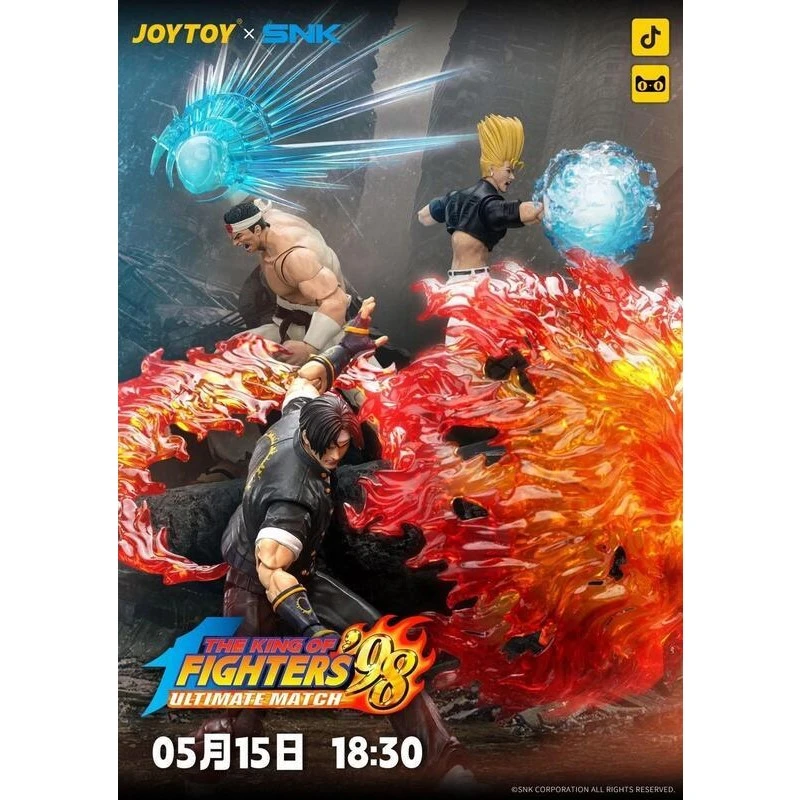 JOYTOY 暗源 SNK 拳皇 格鬥天王 KOF98 草薙京&紅丸&大門 3款一套