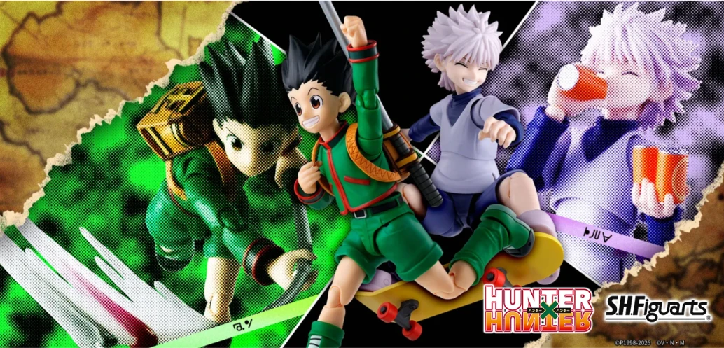 代理版 SHF 獵人 小傑 奇犽 獵人試驗配件 套組