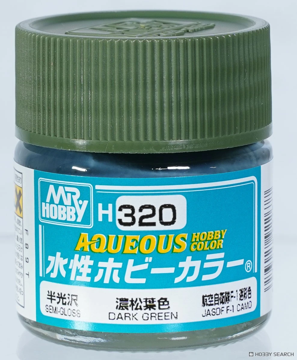 GUNZE 郡氏 GSI 新水性漆 半光澤暗綠色 H320 10ml