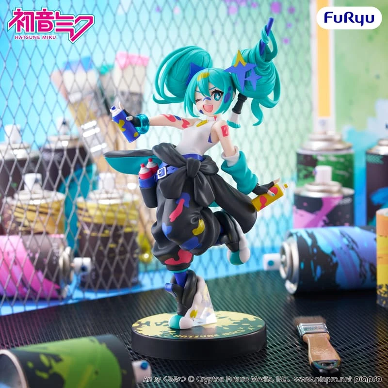 Furyu 景品 初音未來 Miku 油漆女孩 異色