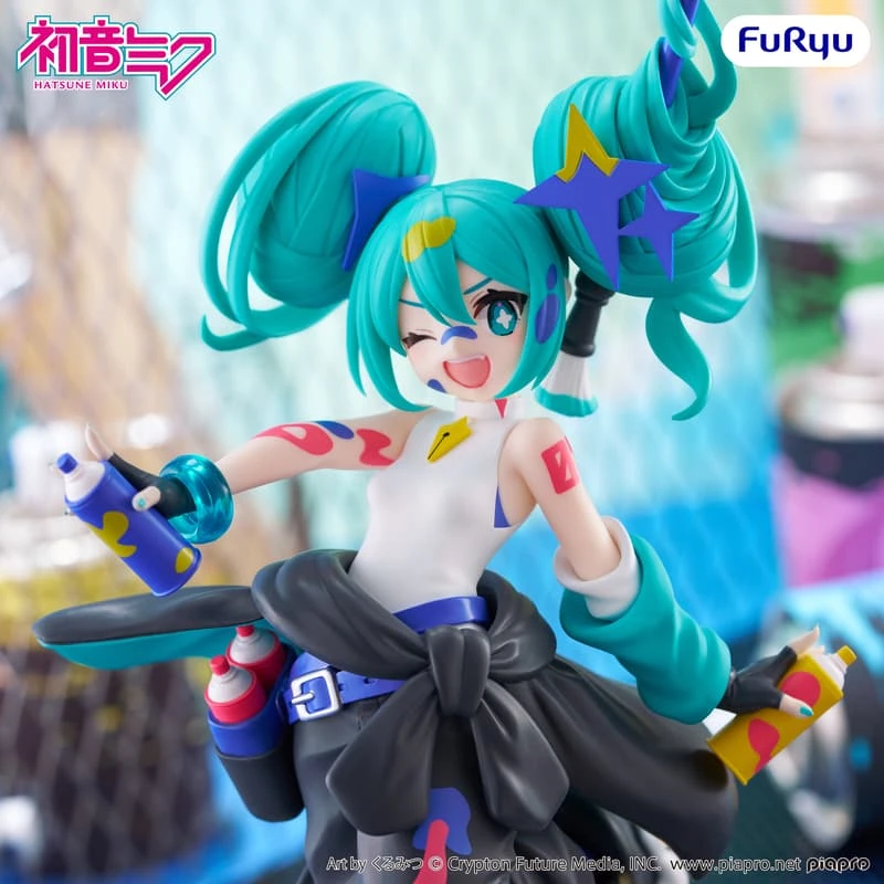 Furyu 景品 初音未來 Miku 油漆女孩 異色