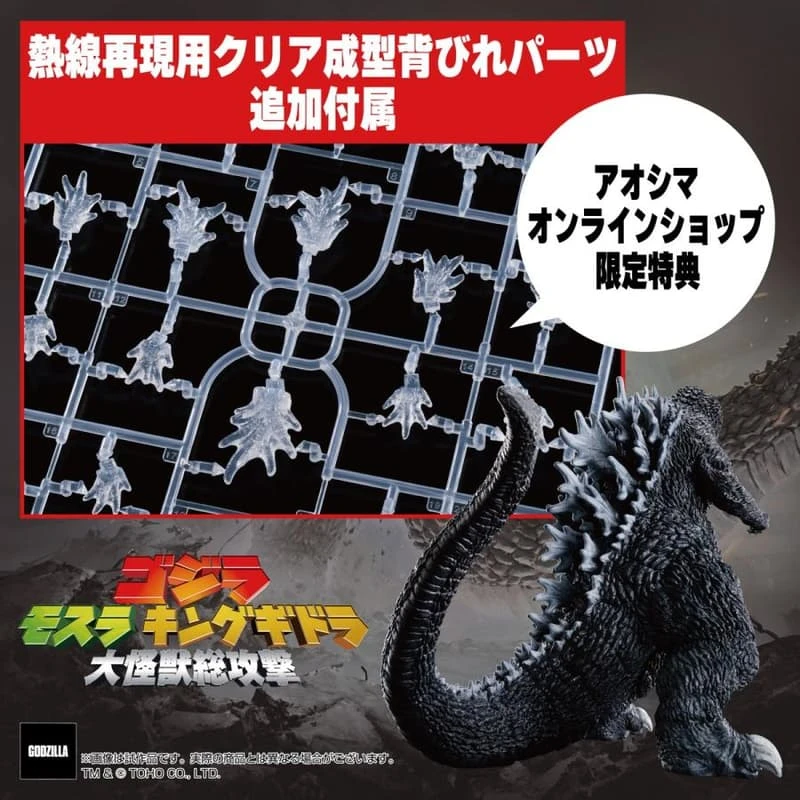 AOSHIMA 青島 PLAfig. No.PF-04 2001大怪獸總攻擊 白眼哥吉拉 限定版