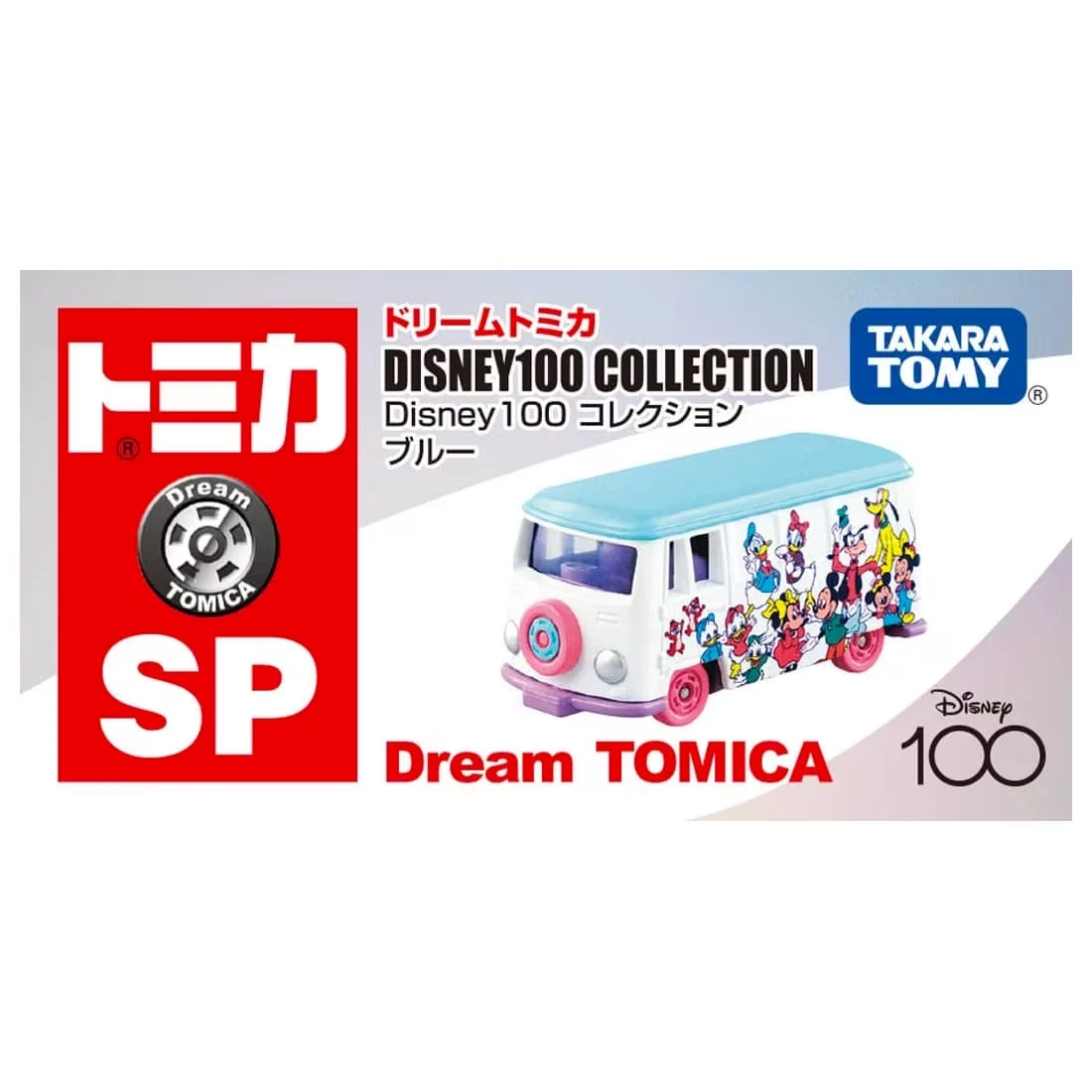 Tomica DT SP 迪士尼 100週年巴士復古版 藍