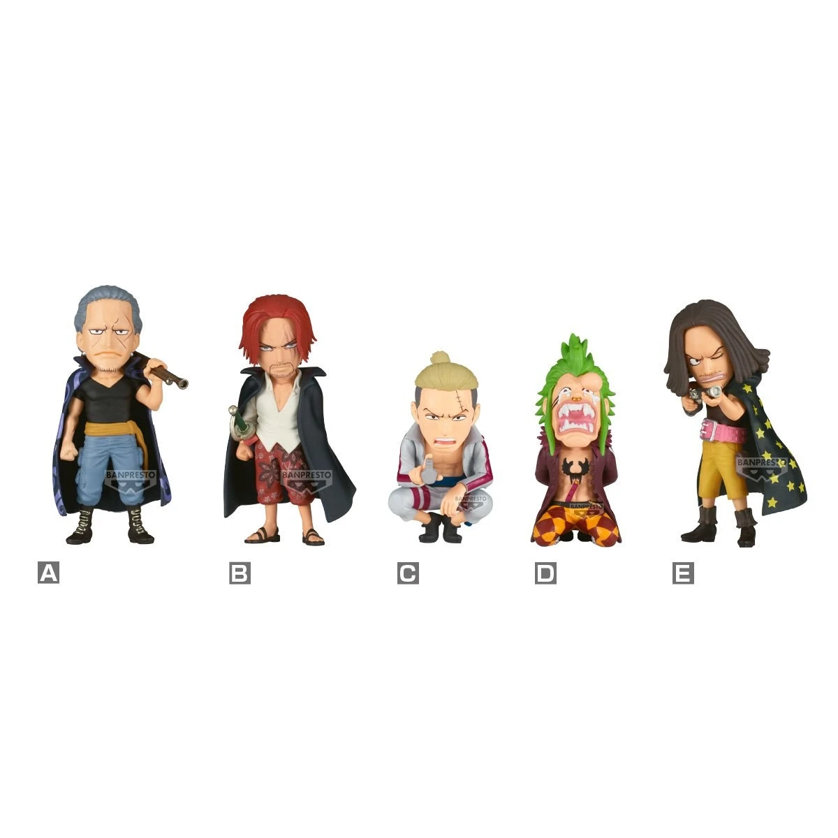 Banpresto 景品 海外限定 海賊王 WCF 紅髮海賊團 VS 巴特洛馬 半中盒6入