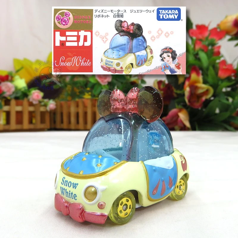 Tomica 迪士尼 JW 粉鑽蝴蝶結小車 白雪公主