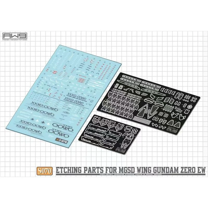MADWORKS 鋼魂AW9 S70 MGSD飛翼零式 蝕刻片 附水貼