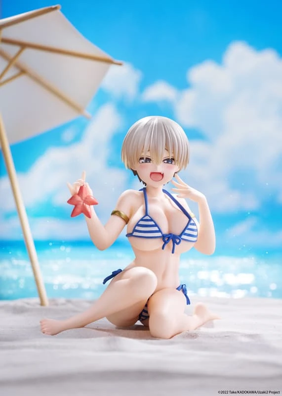 TAITO 景品 宇崎學妹想要玩 Desktop Cute 宇崎花 海邊泳裝
