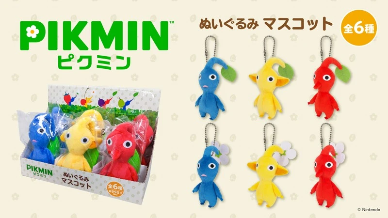 SANEI 皮克敏 Pikmin 吊娃 絨毛玩偶 一中盒6入