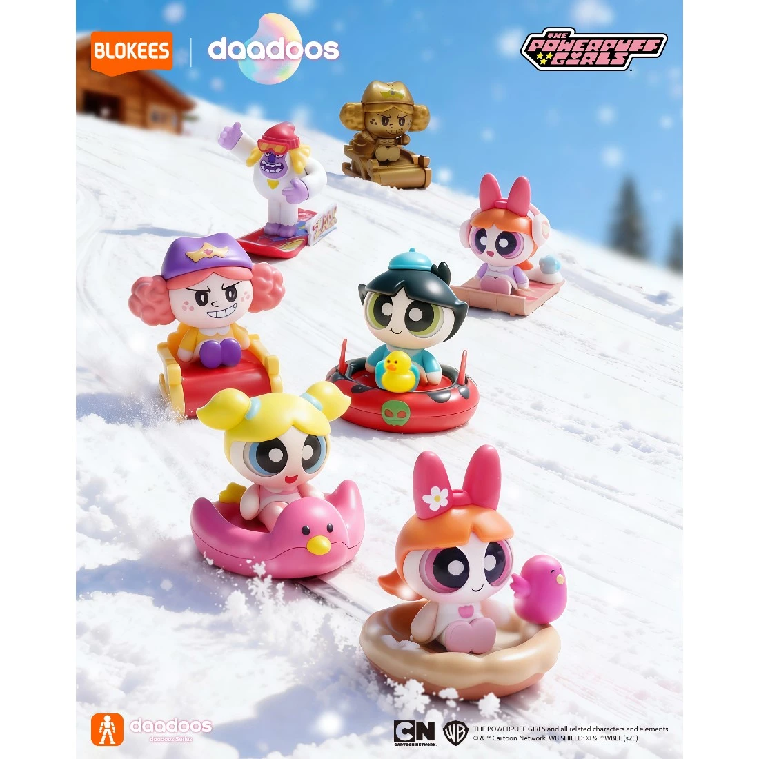 BLOKEES 布魯可 飛天小女警 NEST 第一彈 雪絨絨大作戰 搭豆版 六款一套